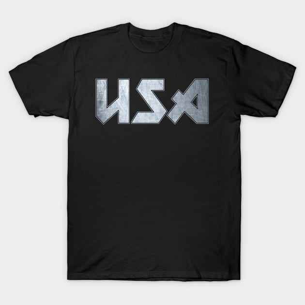 Heavy metal USA T-Shirt by KubikoBakhar